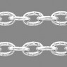 Цепочка I028 с узором звено 4*3мм серебристая (Iron) (50см) Купить Цепочка I028 с узором звено 4*3мм серебристая (Iron) (50см) с доставкой по России
