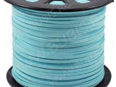 Замшевый шнур 03 плоский 3*1,5мм небесно-голубой (1м)