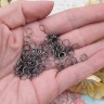 Купить Колечки одинарные обычные 6*0,7мм чёрный никель (Iron) (7г ок. 110шт) с доставкой по России