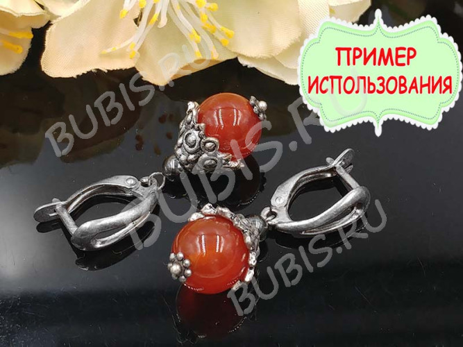 (СКИДКИ!!!) Бусина округлая ГЛАДКАЯ 10мм Сердолик натуральный (камни) (10шт.)