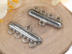 312 Коннектор классика на 4 нити 22,5*10,5*2мм цвет платины (литьё)