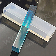 Молд 030 для эпоксидной смолы Кристалл Прямоугольник 49*15*11мм (силикон)