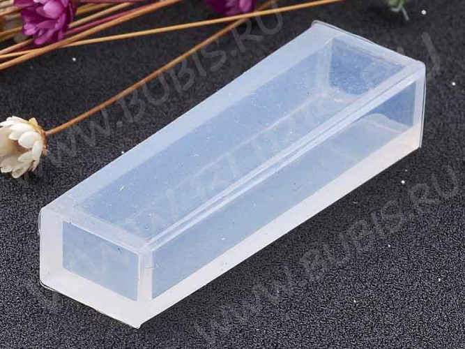 Молд 030 для эпоксидной смолы Кристалл Прямоугольник 49*15*11мм (силикон)