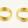 Купить (СКИДКИ!!!) Колечки двойной крутки 7мм золотистые (Iron) (50шт) с доставкой по России