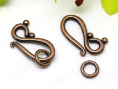 088 Тоггл-крючок 20,5*12*1,5мм античная медь (литьё)