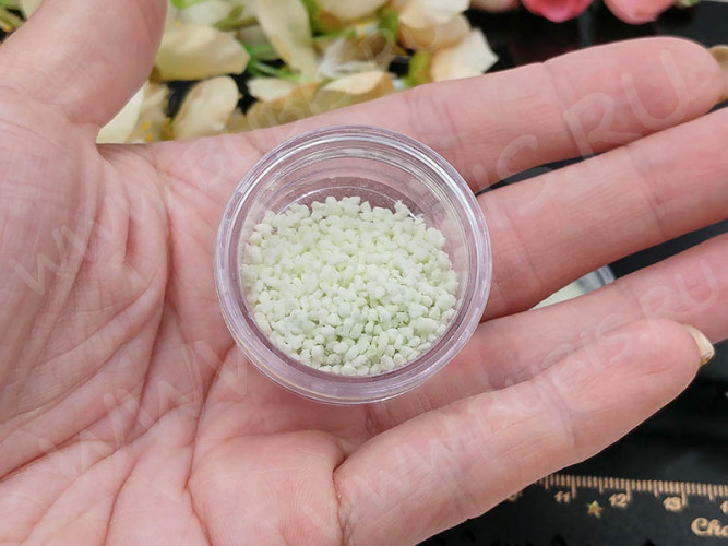 Люминофор 02 Bubis Crafts крупная крошка 1-2мм зелёное свечение (5г)