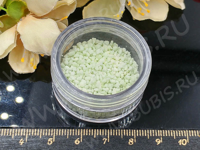 Люминофор 02 Bubis Crafts крупная крошка 1-2мм зелёное свечение (5г)