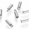 Купить (СКИДКИ!!!) Концевик 118 10*5*5мм для шнура до 4мм цвет платины (Хирургическая сталь) (10шт) с доставкой по России
