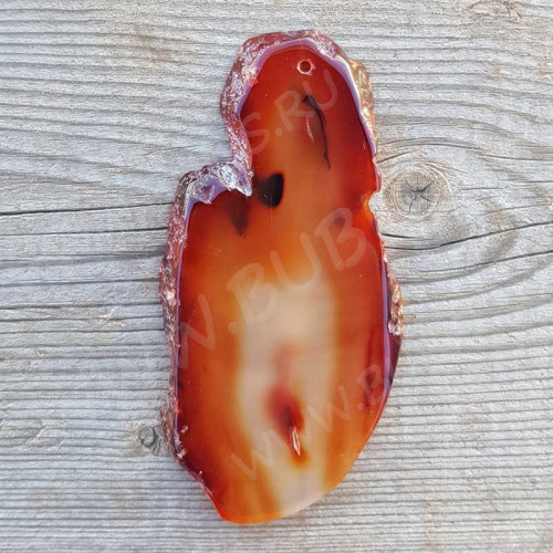 Кулон 1130 Срез Агата 87*44*4мм (камни)