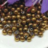 Бусина округлая 4мм Гематит т.золотистый (камни) (10шт.) Купить Бусина округлая 4мм Гематит т.золотистый (камни) (10шт.) с доставкой по России