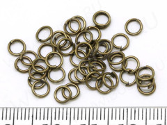 (ОПТ) Колечки обычные 5*0,7мм античная бронза (Iron) (100гр)
