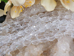 Бусина Капля гранёная 7,5*6*6мм чистая прозрачная (имитация Сваровски) (10шт.)