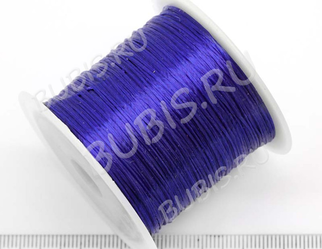 Резинка 04 спандекс 0,8мм синяя (катушка ок.10м)