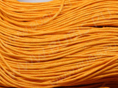 Вощёный х/б шнур 1мм оранжевый (5м)