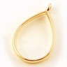 Купить Подвеска Рамка 03 Капля 34*20,5*5,9мм золотистая (литьё) с доставкой по России