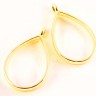 Купить Подвеска Рамка 03 Капля 34*20,5*5,9мм золотистая (литьё) с доставкой по России