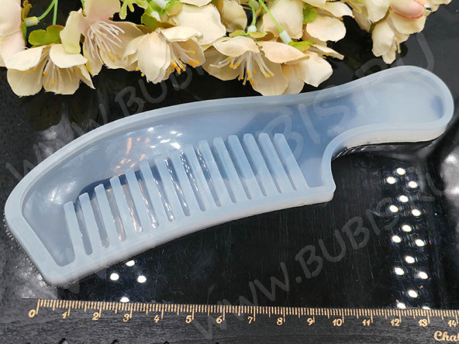 Молд 121 для эпоксидной смолы 180*51*6мм Расчёска с ручкой (силикон)