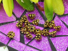 051 Шапочка маленькая Цветочек 5*5*3мм античное золото (литьё) (10шт.)