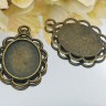 Подвеска-сеттинг Овал 02 (сеттинг 17*13мм) 29*20*2мм античная бронза (литьё) Купить Подвеска-сеттинг Овал 02 (сеттинг 17*13мм) 29*20*2мм античная бронза (литьё) с доставкой по России