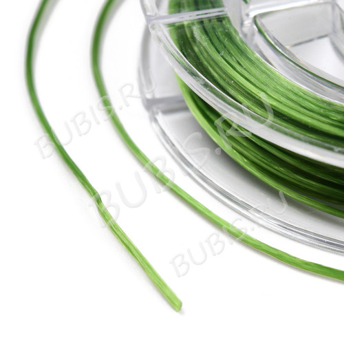 Резинка 21 спандекс 0,8мм зелёная (катушка ок. 10м)