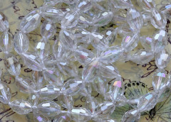 Бусина каменная Рис 05 гранёный 11*7,5*7,5мм хрусталь прозрачный с АВ (камни)