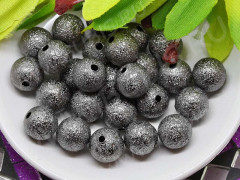 (СКИДКИ!!!) Бусина Шарик металлический &quot;сахарный&quot; 10мм черный никель (Brass) (10шт)