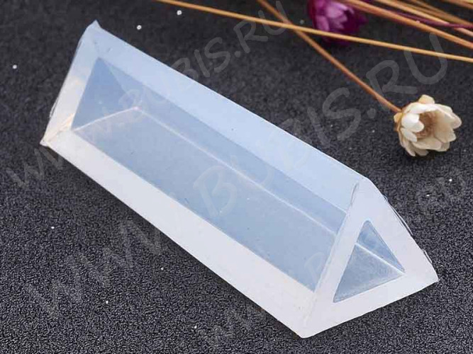 Молд 032 для эпоксидной смолы Кристалл Треугольник 49*14,5мм (силикон)