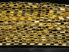 Цепочка I064 с прямоугольным звеном 4,5*2,5мм золотистая (Iron) (50см)