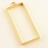 Купить Подвеска Рамка 05 Прямоугольник 49*20*3,6мм золотистая (литьё) с доставкой по России
