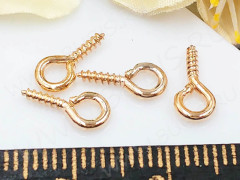Штифт винтовой 14 толстый 10*5*1,3мм светлое розовое золото (Iron) (10шт.)