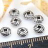 Рондели 086 Узел 6*6*3мм античное серебро (литьё) (10шт.) Купить Рондели 086 Узел 6*6*3мм античное серебро (литьё) (10шт.) с доставкой по России