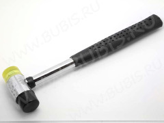 Ювелирный молоток 01 диаметр бойка 23мм 23*6см чёрно-жёлтый (инструменты для бижутерии)