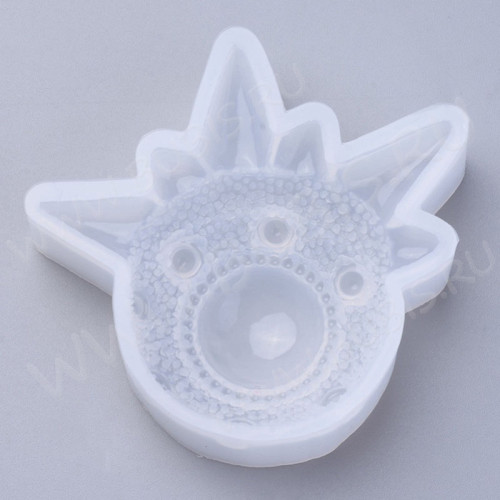 Молд 204 для эпоксидной смолы Глаз Дьявола 75*70*20мм (силикон)