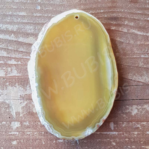 Кулон 1134 Срез Агата 80*54*4мм (камни)