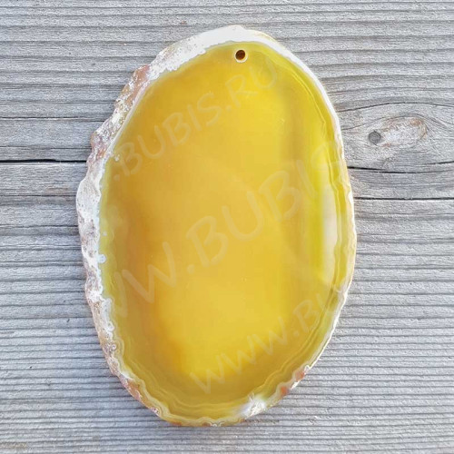 Кулон 1134 Срез Агата 80*54*4мм (камни)