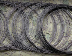 Мемори проволока - пружина - основа для колье 115*0,6мм черный никель (10 витков)