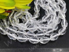 (СКИДКИ!!!) Бусина кристалл гранёный Бочонок 10*7,5*7,5мм чистый прозрачный (имитация Сваровски) (10шт.)