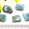 Купить Бусина каменная Бесформенная 13 15-20*6-8мм Ларимар натуральный (камни LUX) (1ШТ.) с доставкой по России