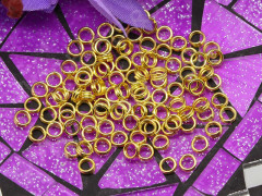 (СКИДКИ!!!) Колечки двойной крутки 4мм золотистые (Iron) (100шт.)