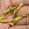 Купить Трубочка металлическая 01 изогнутая 30*2мм золотистая (Brass) (20шт) с доставкой по России
