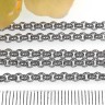Купить Цепочка S07 Ювелирная сталь Ролло (Rolo) 3*3*1мм цвет платины (Хирургическая сталь) (50см) с доставкой по России