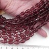 Купить Бусина Капля гранёная 12*8*8мм лиловая прозрачная (имитация Сваровски) с доставкой по России