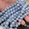 Бусина округлая ГЛАДКАЯ 10мм Кварц тонир. Сапфировый (камни) Купить Бусина округлая ГЛАДКАЯ 10мм Кварц тонир. Сапфировый (камни) с доставкой по России
