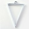 Подвеска Рамка 10 Треугольник 39*25*3,5мм цвет платины (литьё) Купить Подвеска Рамка 10 Треугольник 39*25*3,5мм цвет платины (литьё) с доставкой по России