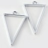 Подвеска Рамка 10 Треугольник 39*25*3,5мм цвет платины (литьё) Купить Подвеска Рамка 10 Треугольник 39*25*3,5мм цвет платины (литьё) с доставкой по России