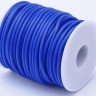 Купить Полиуретановый шнур 14 2мм ПОЛЫЙ синий матовый (1м) с доставкой по России