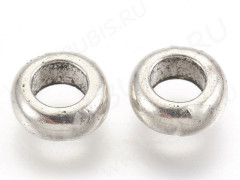 Рондели 094 Бусины колечки 7*7*2,8мм античное серебро (литьё) (10шт.)