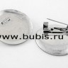 Купить Основа (заготовка) для броши №02 булавка с сеттингом 28мм Круг 30*30*8,5мм цвет платины (Iron) с доставкой по России