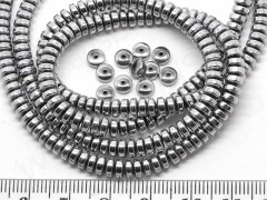 Бусина каменная Рондель 07 диск 4,6*4,6*2,2мм Гематит (камни) (10шт.)