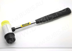 Ювелирный молоток 02 диаметр бойка 30мм 26*8,5см чёрно-жёлтый (инструменты для бижутерии)